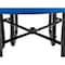 Global Industrial Round Picnic Table, Blue, Perforated Metal, 46 in L, 29-1/2 in H Overall 262078BL - alternate 4
